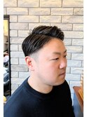 ツーブロックショート×パートスタイル