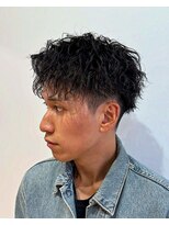 クレアメンズ 横浜能見台(CREA men's)&nbsp;メンズパーマ横浜縦落ちツイストスパイラルパーマセンターパート