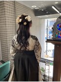 ハーフアップ