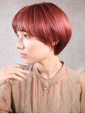 ■HARBORS鎌倉/ピンクブラウン/斜めバング/マッシュヘア―61-1