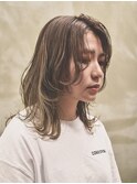 ウルフカット×ナチュラルグラデーション