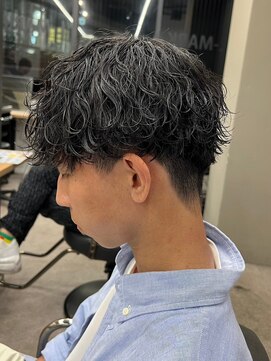 エルマーク 堺東(L-MARK) 波巻きスパイラル/men's/ツイストスパイラル/メンズパーマ/学割