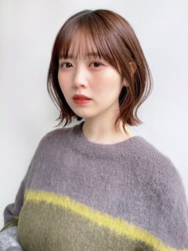 セイドット リー(Say. Ree) say.ボブミニボブくびれボブレイヤーボブヘーゼルグレージュ暗め