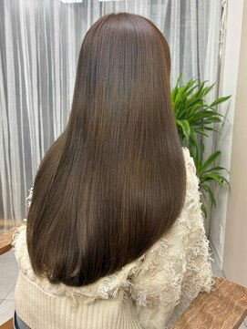 シエル バイ ケンジ 登戸 生田(CIEL by KENJE) オリーブベージュ/ブリーチなしカラー/ロングヘア/内巻きカール