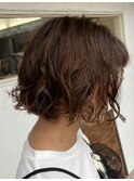 大人ガーリー/ダークアッシュ/似合わせカット/ミディアムレイヤ