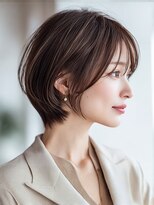 ヘアー ミッション 心斎橋店(hair Mission)&nbsp;大人女性/ショートカット/似合わせデザインカット/ボブレイヤー