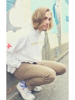 ワースホワイル(WORTH WHILE) リバースセンターパート刈上げセンターパートサーフカールメンズ