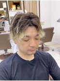 メンズパーマ　波打ちパーマ