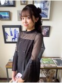 クルミちゃんへアアレンジ♪