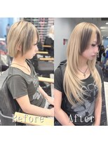 エクステ専門店あるじゃんすー 柏店&nbsp;ホワイトベージュ#エクステ#ハッシュカット#デザインカラー#柏