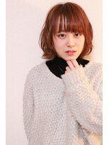 ヘアースペースシャルム (HAIR SPACE Charme) 【Charme】　ピンクブラウン　セミウェット な ショートボブ♪