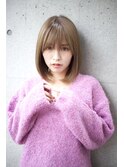 サングース東海林ショコラベージュボブウルフカールベビーバング