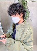 マッシュウルフ、ウルフカット、スパイラルパーマ、くるくる