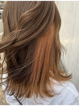 フェット(Fete) 【インナーカラー♪】オレンジインナー