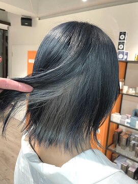 コワファーストナガサキシャンプーボーイ(COIFF1RST NAGASAKI SHAMPOO BOY) ネイビーブラック×グレー