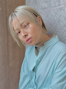 イミ(imi) 大人ボブ/外ハネボブ/ブリーチカラー/小顔カット/髪質改善[登戸]