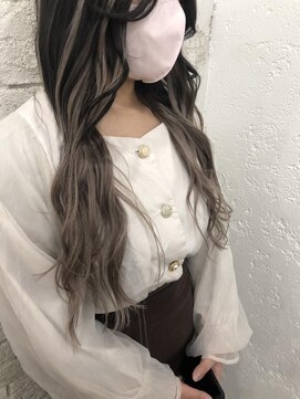 プライズ アイリス 池袋東口店(prize Iris) エクステ/グラデーション/ライトグレー/派手髪