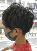 MEN'S HAIR &nbsp;センターパート　ツイストスパイラル　コンマヘア