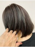 《grow 大井町》3Dハイライト×前下がりボブ
