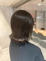 アイディール(:ideal)&nbsp;透明感と艶の出るカラーに、外ハネ切りっぱなしボブ☆