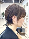 黒髪/グレーベージュ/レイヤーロング/前髪パーマ[西船橋/津田沼]