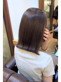 透明感カラー+髪質改善カラー