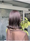 パープルアッシュブラウン