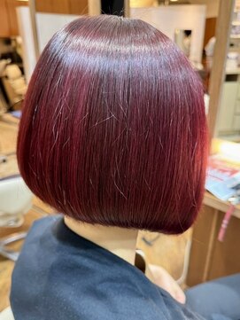 イーストハムヘッドショップ(EAST HAM head shop) 艶髪ボブカット/カラー/ダークチェリー
