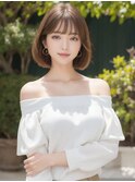 大人可愛い30代40代50代◎大人ナチュラルマッシュボブ