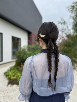 シャルム アロ(Charme Alo) 編みおろしヘアアレンジ