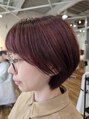 エントランス バイ ビークール(entrance by Be-COOL) 丸みボブ×ピンクカラー
