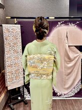 五三桐 村上 お客様ご持参　訪問着着付け　セット