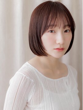 カバーヘア ブリス 大宮西口(COVER HAIR bliss) 艶感ストレート姫カットレイヤー切りっぱなしボブZ大宮20代30代