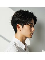 コトナ 越谷店 髪質改善/ブルーブラック×ウルフフェザーパーマ/越谷