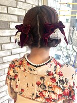 ネオリーブルカ 御茶ノ水店(Neolive Luca)&nbsp;卒業式　ツインリボンアレンジ