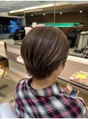 【安斉茜】ショートボブ/ハイライト/オージュア