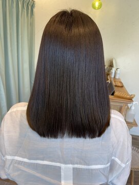 ハクバイジェービー 稲毛(hak by jb) 丸型◎髪質改善カラーで作るアッシュベージュ[稲毛駅/白髪染め]