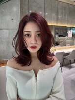 ロンド マーレ 天神大名店(Lond mare) 黒髪/オリーブグレー/小顔/ココアベージュ/レイヤーカット