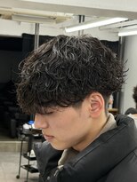 オーバルバイアピッシュ(OVARL by apish)&nbsp;波巻きパーマ/メンズパーマシャドウパーマメンズカット