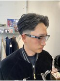 メンズカットフェードスキンフェード毛流れパーマピンパーマ