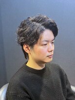 ビーダンディー(Bee dandy)&nbsp;ビジネスショート 刈り上げなしウルフ  デザインカールパーマ