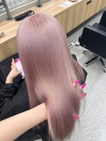 ペレ 原宿(PELE)&nbsp;ダークパープルナチュラルショート夏のヘアアレンジ原宿