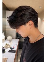 メンズサロン アネロ 名駅(Men's salon anhelo)&nbsp;曲がる縮毛矯正×ニュアンスパーマ×センターパート×名駅