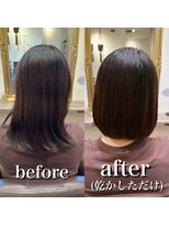 ルフール 千葉店(ref-le)&nbsp;痛んで見えてしまうパヤパヤ毛も、美髪矯正でまとまるツヤボブに