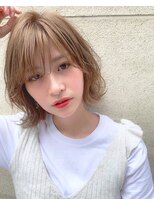 シー バイ ロンド 新宿(Sea by Lond)&nbsp;【佐藤健太郎】ハイトーングレージュカジュアルボブ