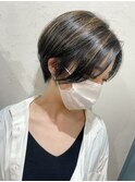 ハイライトハンサムショート