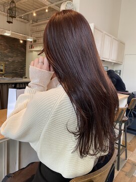 マイティ バイ エイチ(mighty by H) ミルクティーブラウン×pink