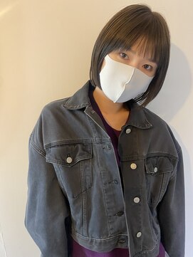 キコエル 三軒茶屋(kikoeru) 大人可愛いネオシースルーバングボブ