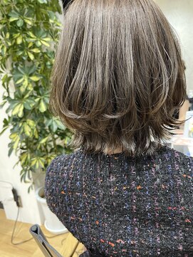 リアントウキョウ(Lian.Tokyo) 【重山】ヘアドネーションオリーブグレージュ外ハネくびれボブ♪
