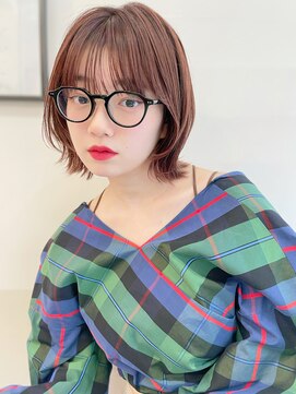 ハニーシブヤ(HONEY shibuya) くびれシルエットのボブルフ/顔周りカット